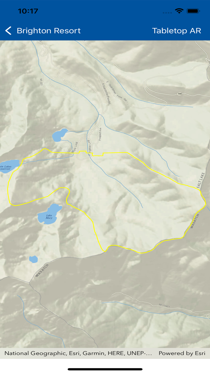 Brighton Mountain Map
