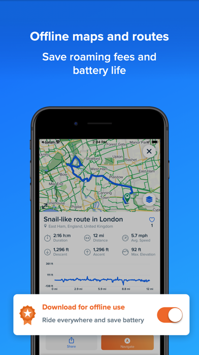 Bikemap - Cycling Map & GPS Screenshot
