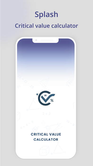Critical Value Calculatorのおすすめ画像1