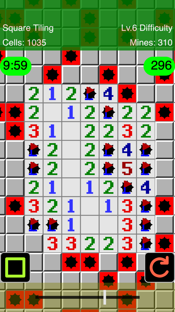 Warped Mines Minesweeper Game