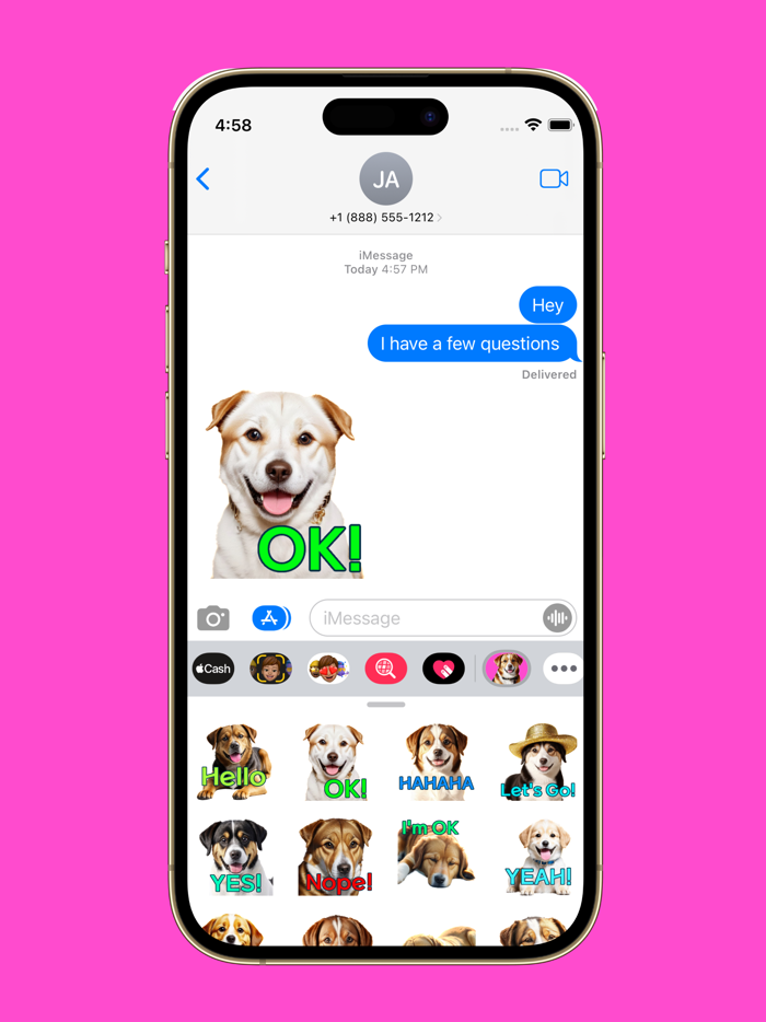 Golden Puppy Stickers