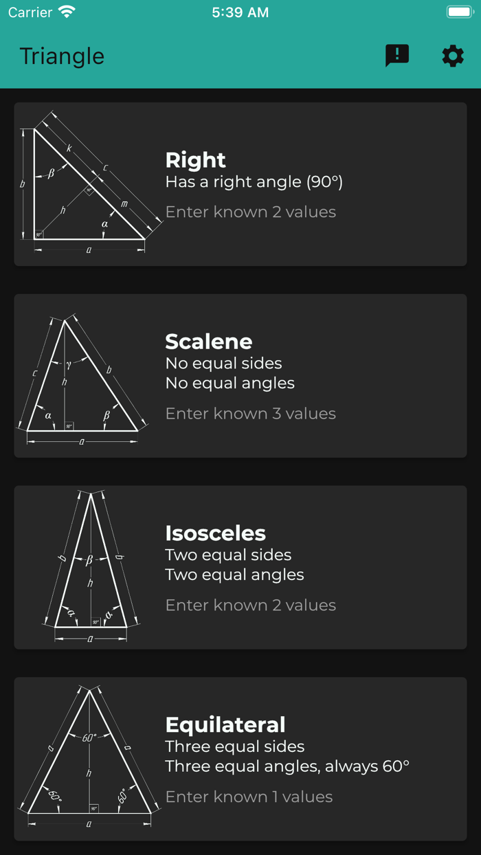 Triangle Angles Calculator