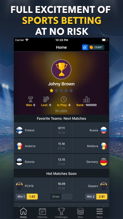 BETUP - Sports Betting Game