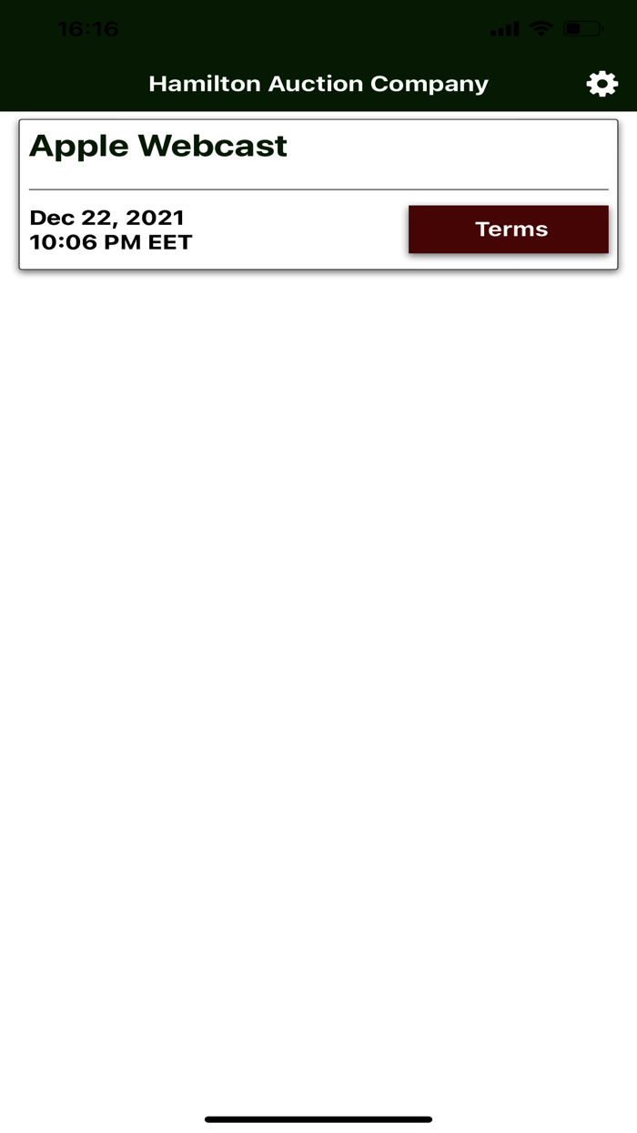 Hamilton Online Bidding