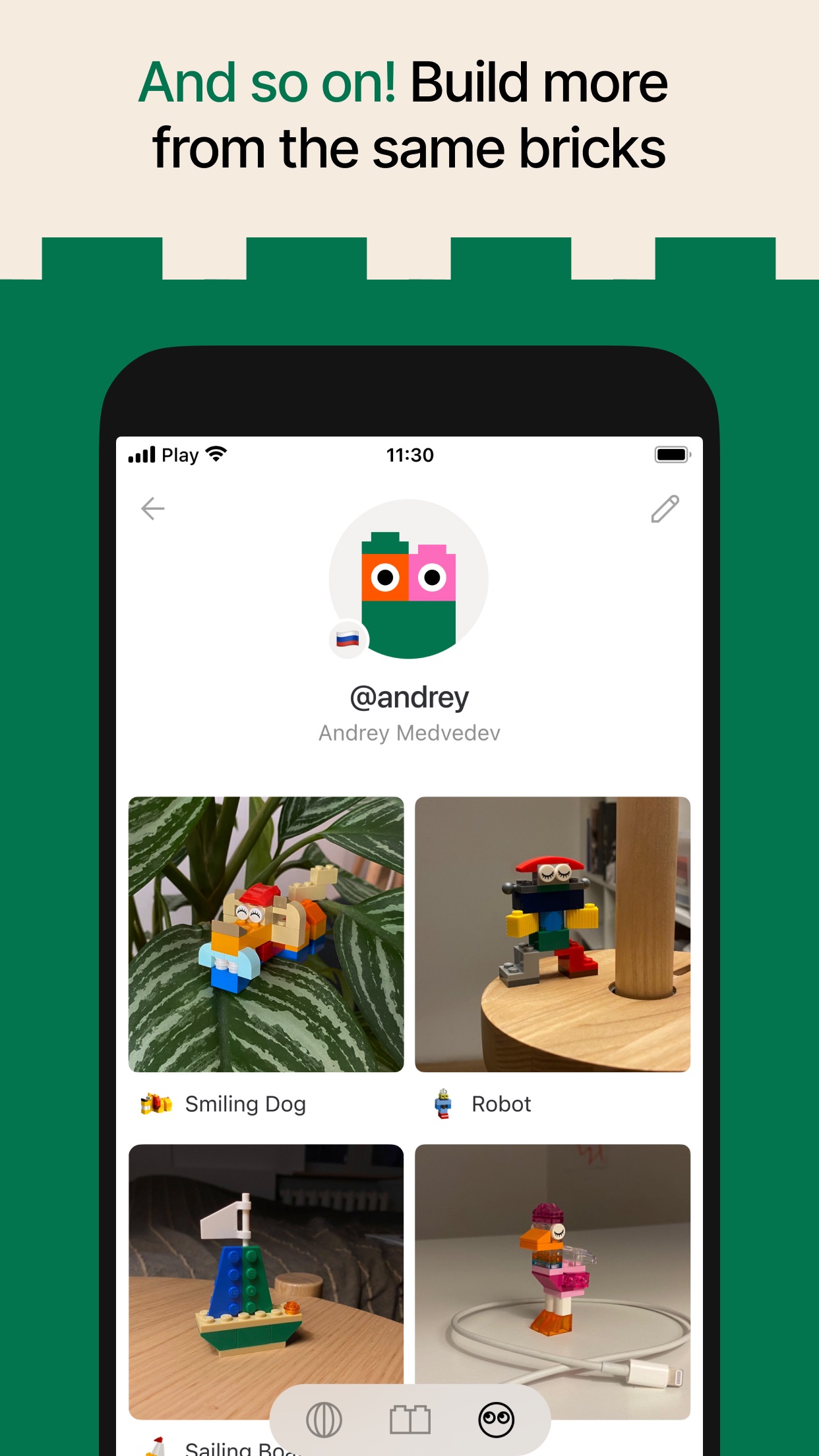 Screenshot do app Brickit App