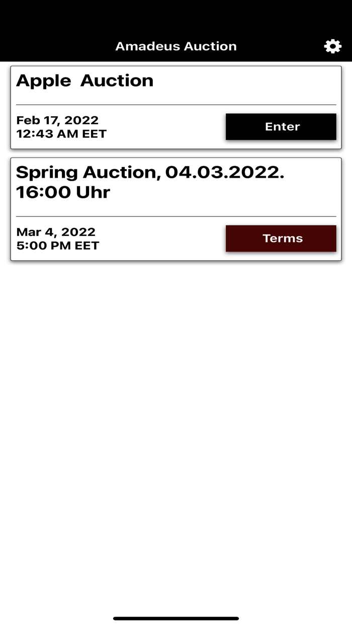 Amadeus Auction Live