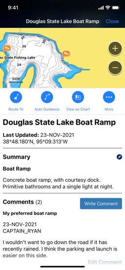 Garmin ActiveCaptain® app screenshot