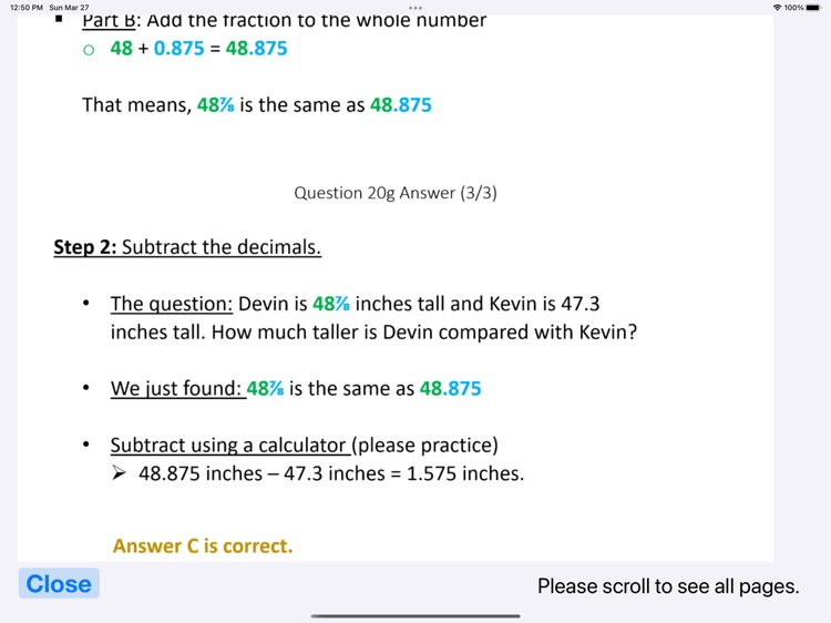 Math test for Common Core, 5.7 screenshot-8