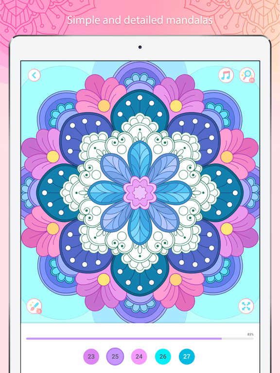 Color by Number – Mandala Book screenshot 2