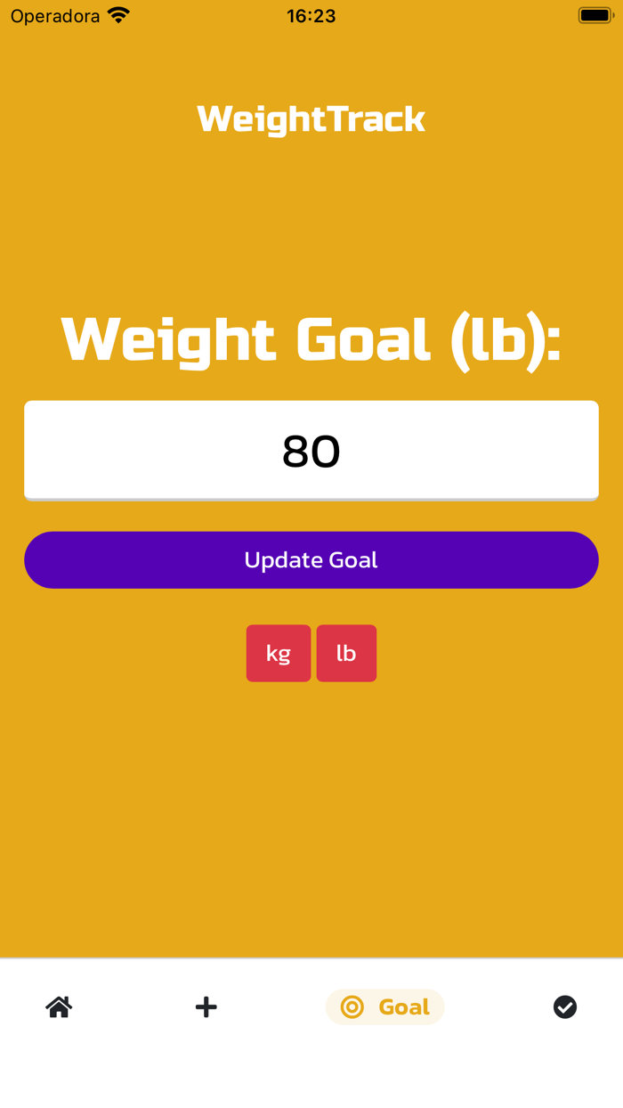 Weight Track App