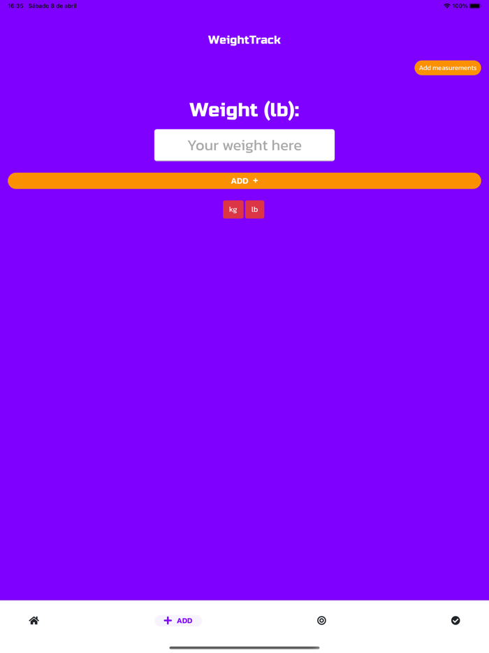 Weight Track App