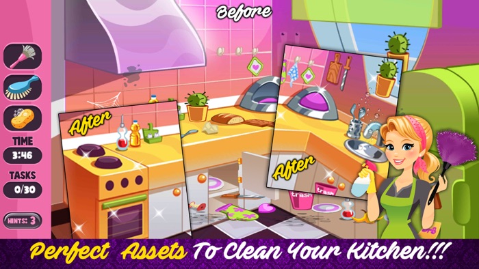 Barbie House Cleaning Game 3D