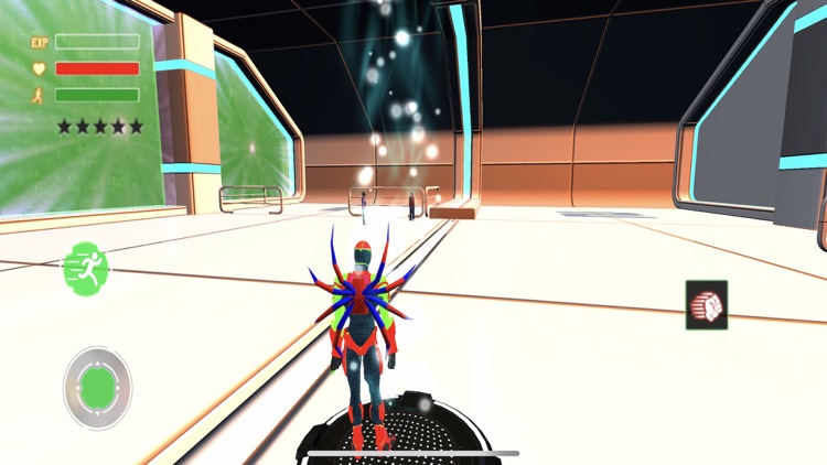 Amazing spider flying hero 3D