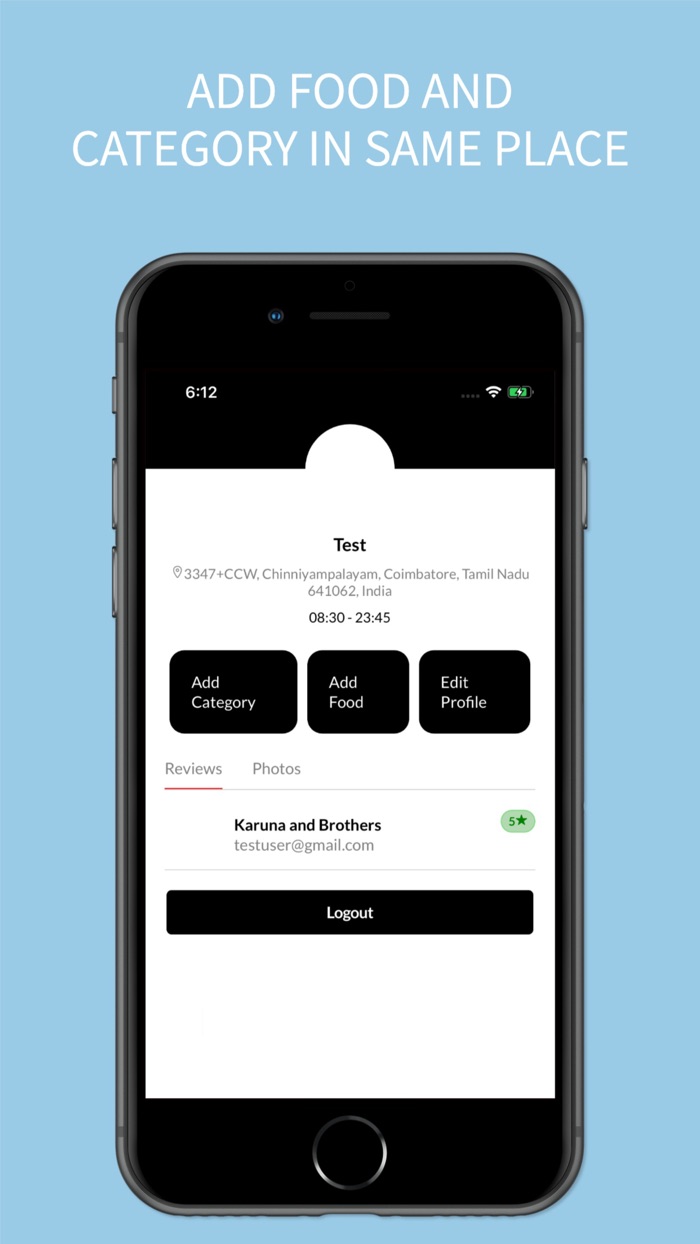 Amo Fetch - Restaurant app