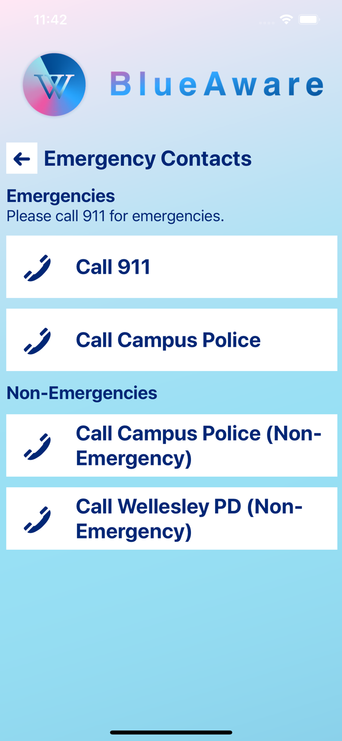 BlueAware - Wellesley College