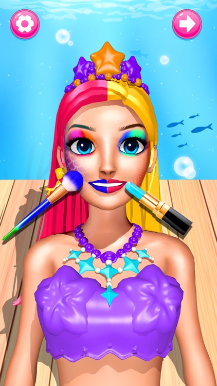 Color Reveal Mermaid Games screenshot-3