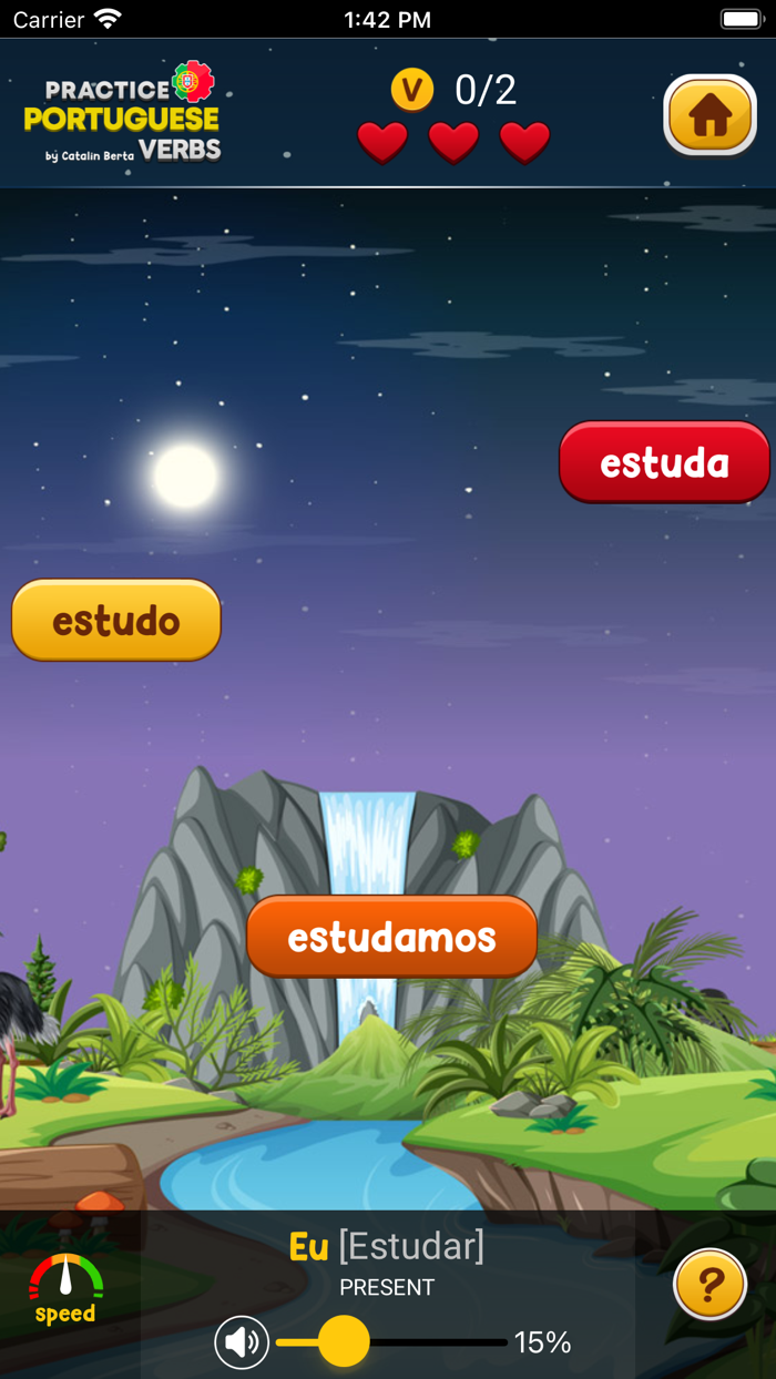 Learn Portuguese Verbs Game
