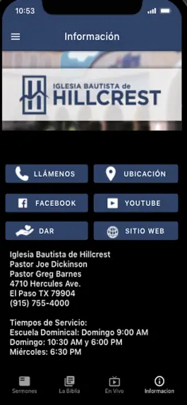 Game screenshot Iglesia Bautista de Hillcrest apk