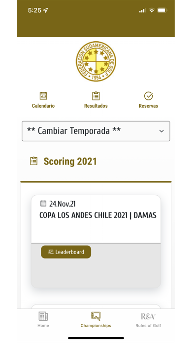 Federación Sudamericana Golf screenshot 3