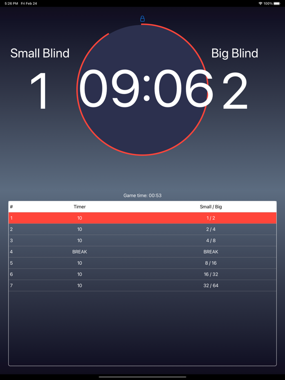 Poker Blinds Tracker and Timer screenshot 3