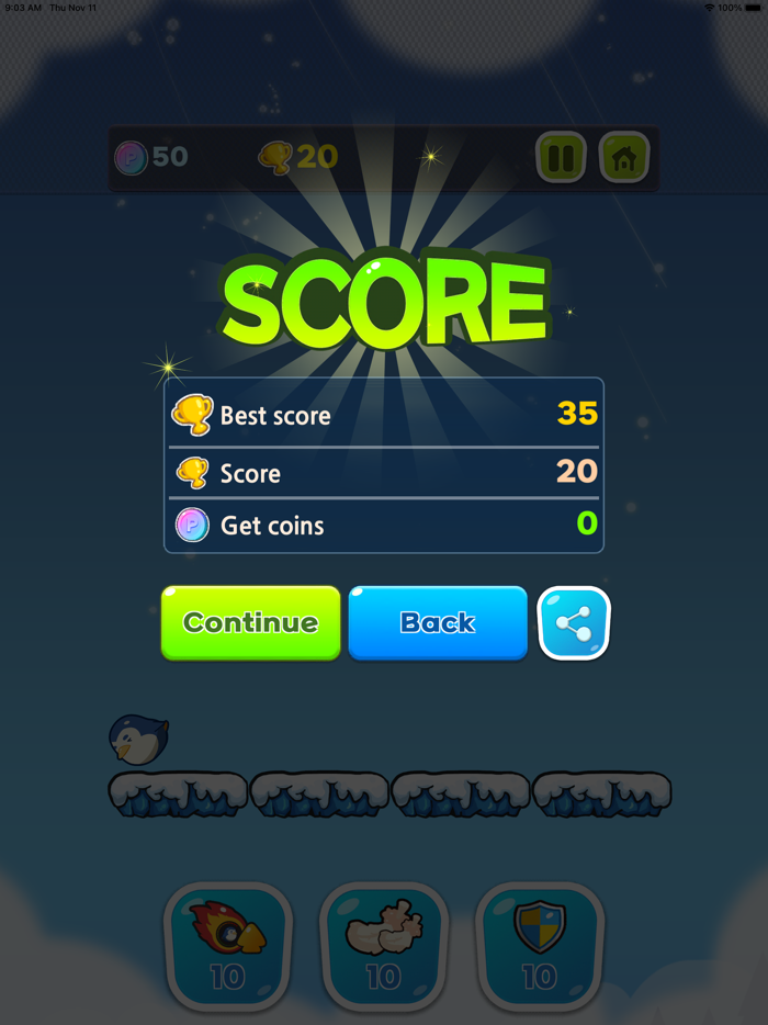 Dodge Penguin -Avoid Bombs-