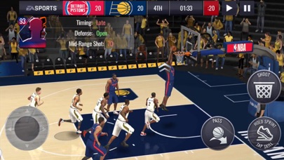 Screenshot from NBA LIVE Mobile Basketball