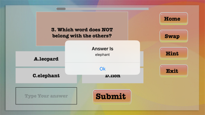 Screenshot #1 pour ClassificationReasoningQuiz
