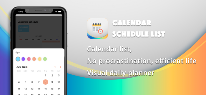 Calendar Schedule List
