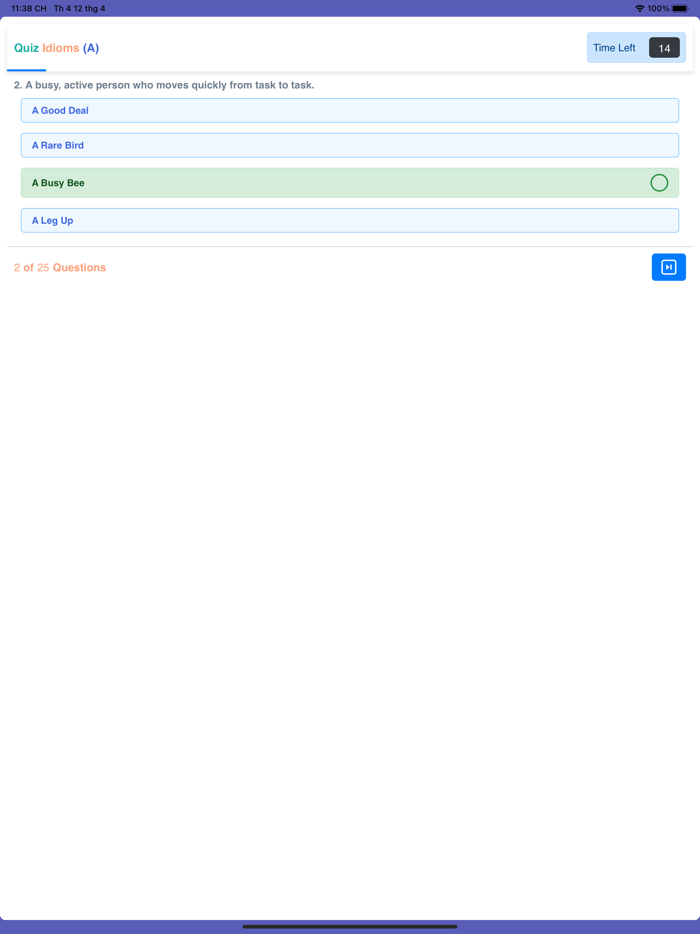 English Idiom Word Game