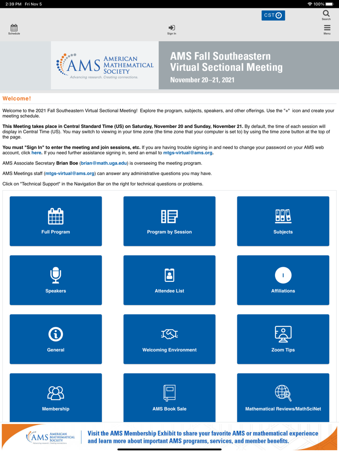 AMS Fall Southeastern 2021