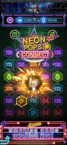 Game screenshot Pops Connect:Neon 2048 apk