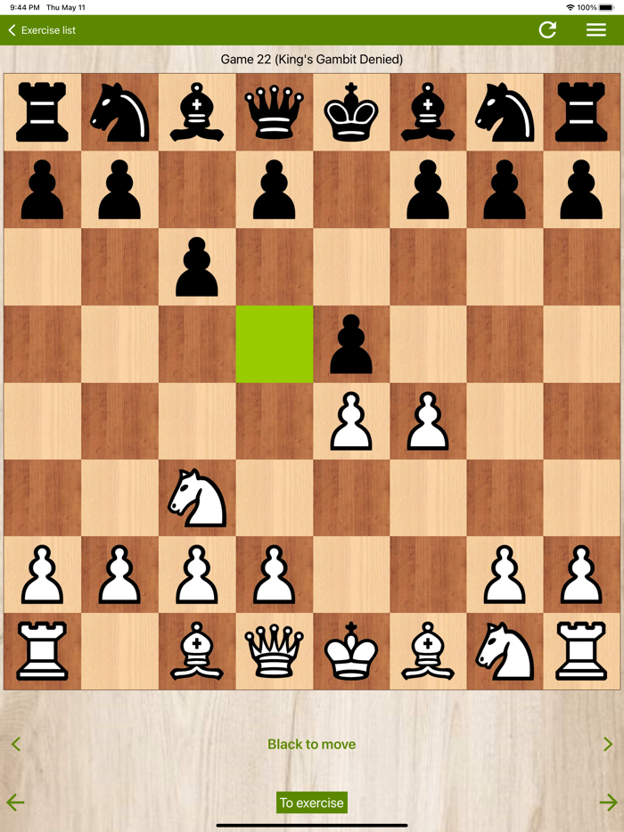 Combinations in Kings Gambit