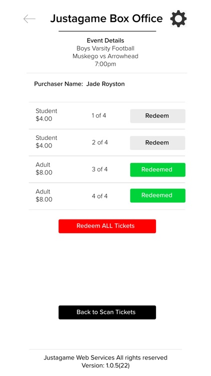 Justagame Tickets screenshot-6