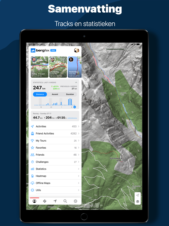 bergfex: wandelen & tracking iPad app afbeelding 5