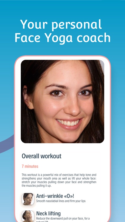 Peach Face Workout: Face Yoga screenshot-0