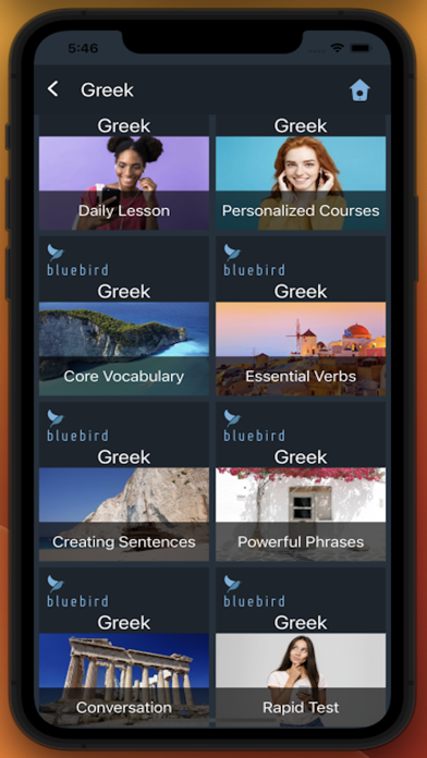 Bluebird: Learn Greek Screenshot