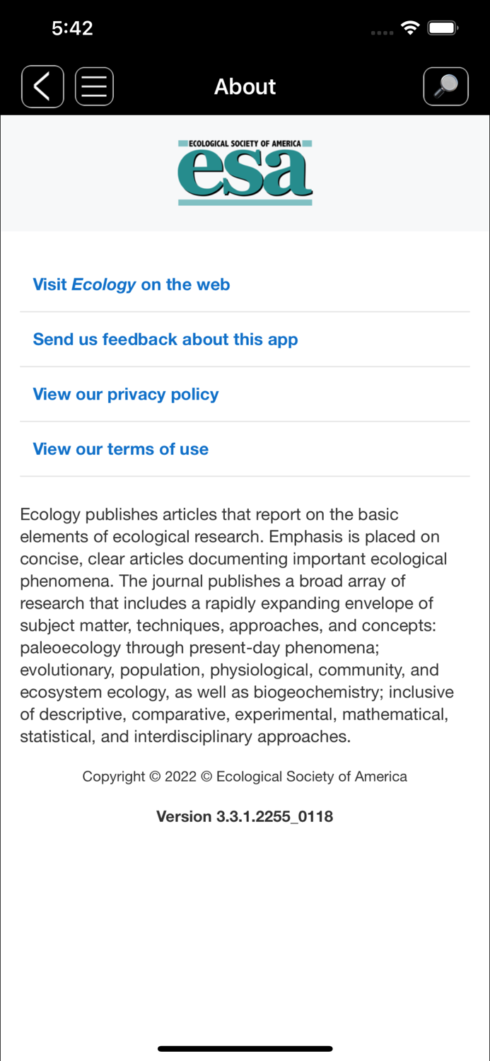 Ecological Society of America