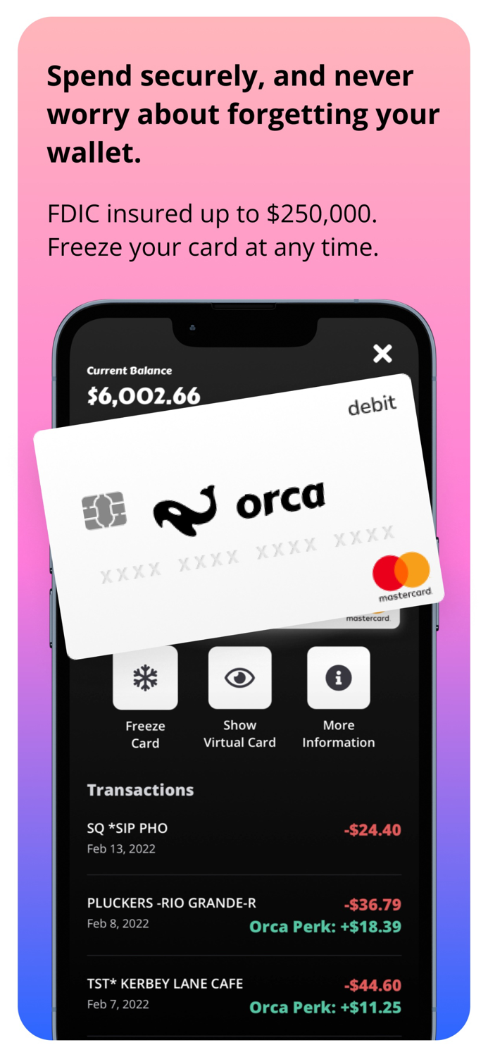 Orca - Spend, Split, Save