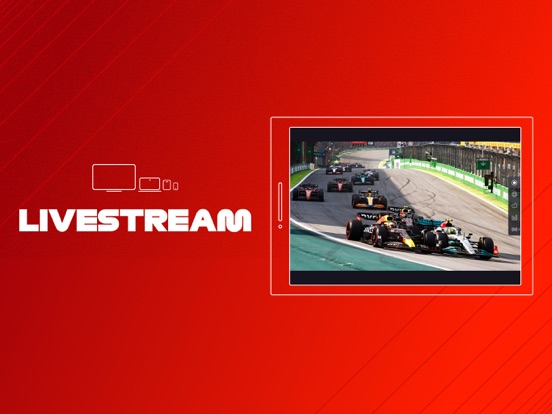 F1 TV iPad app afbeelding 1