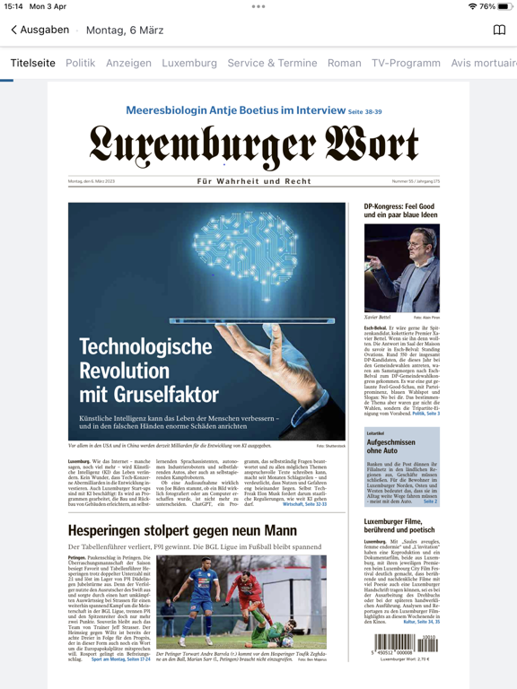 Wort E-Paper screenshot 3