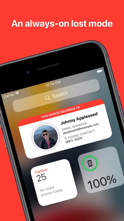 Nametag: Lost Phone Widget