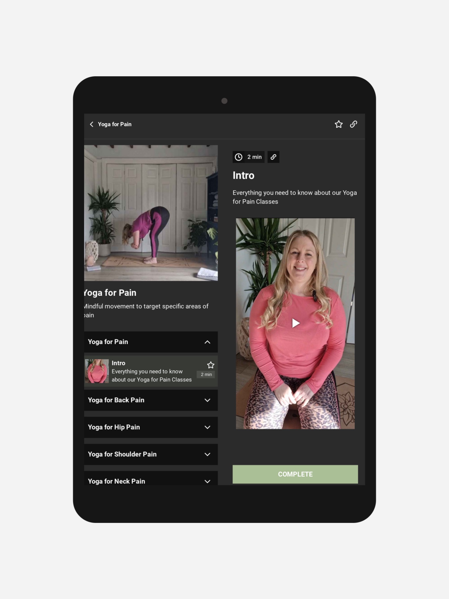 Yoga For Pain screenshot 3