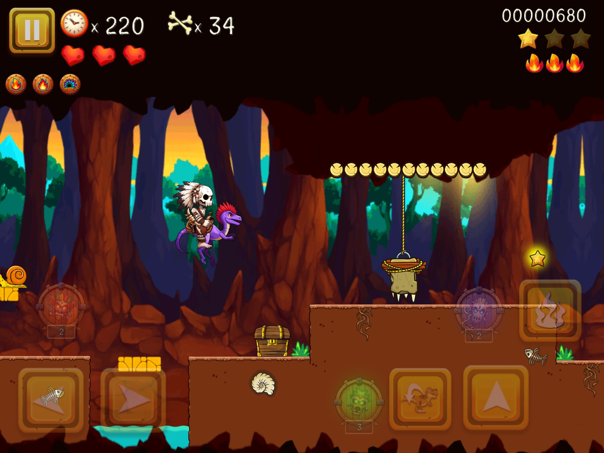 Super Tribe Boy: Dino Run screenshot 2
