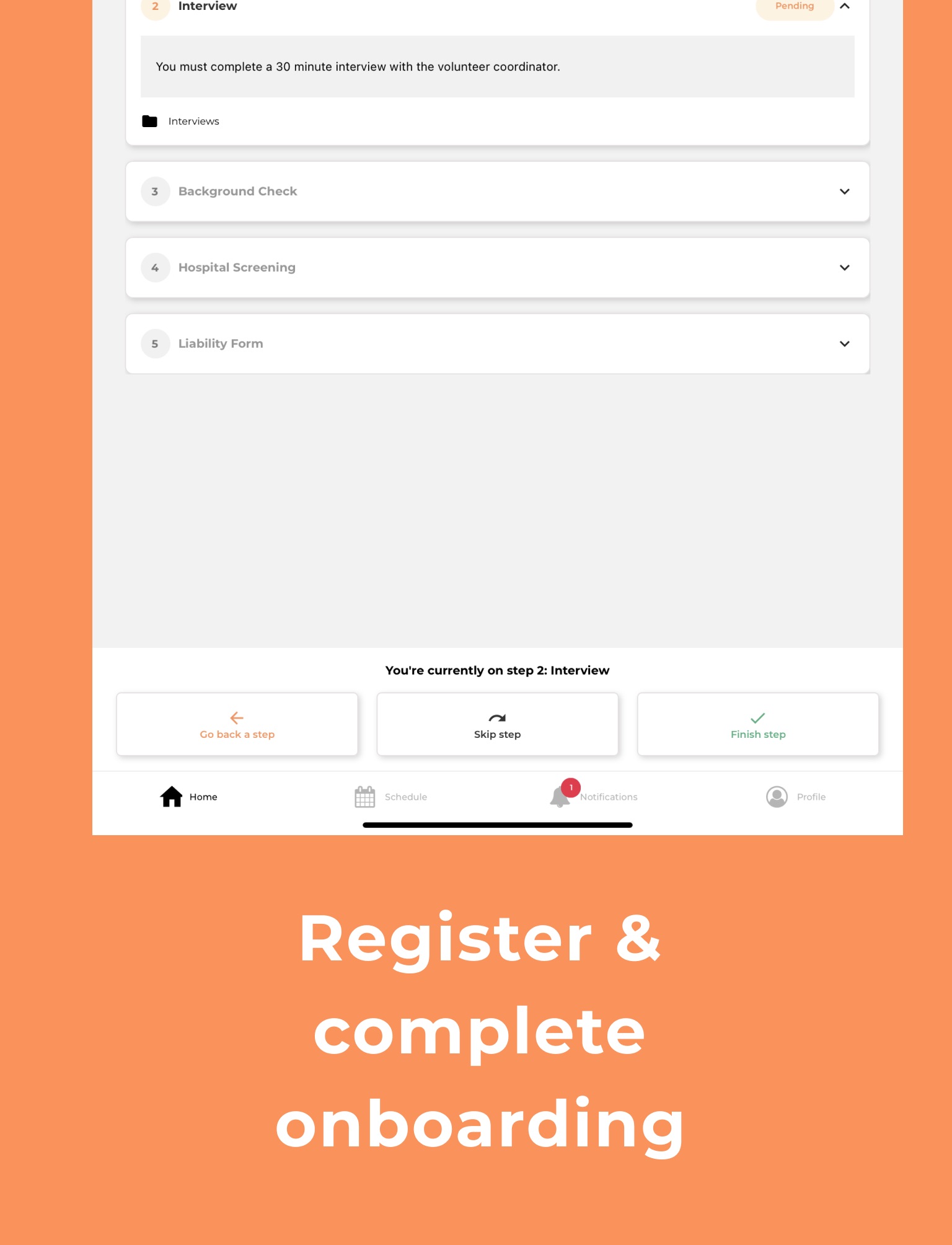 Vome Volunteer screenshot 2