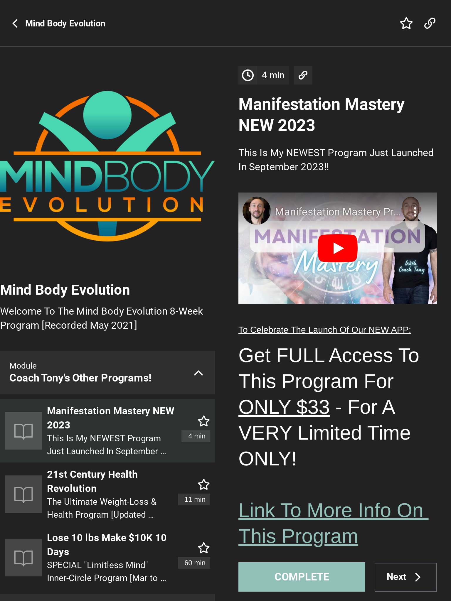 Mind Body Evolution screenshot 3