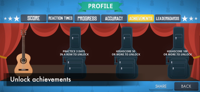 ‎Guitario: Guitar Notes Trainer Screenshot