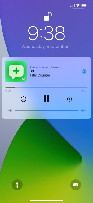 ‎Voice Counter on Lock Screen Screenshot
