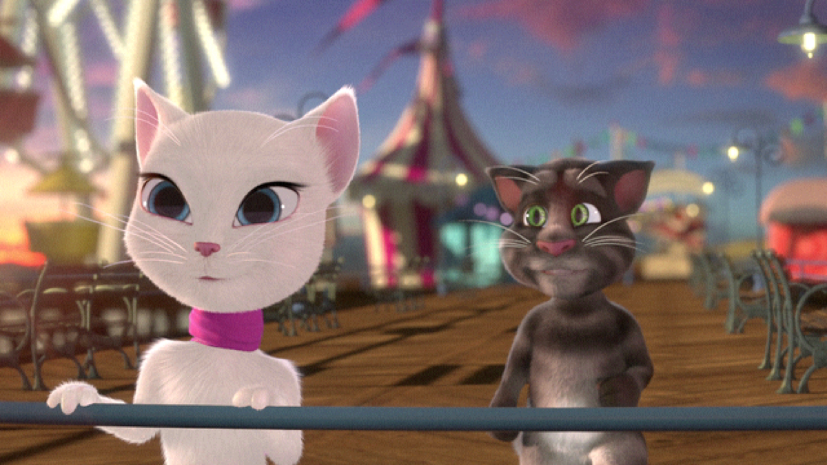 Talking friends you get me. Me talking Tom.