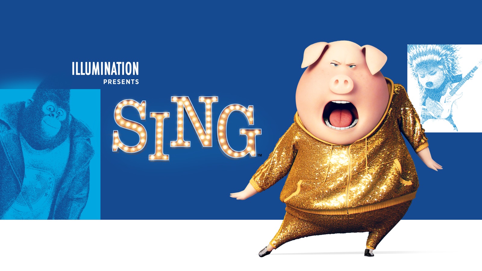 Sing full. Зверопой персонажи Гюнтер. Гюнтер Зверопой картинки. Гюнтер из мультика Зверопой. Зверопой свинья Розита.