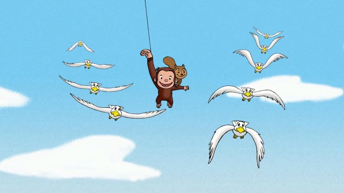 curious george kite clipart